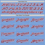 Jersey Authentic Baseball Crimson-Weiß Custom Hellblau Jersey Authentic Baseball Crimson-Weiß Custom Hellblau