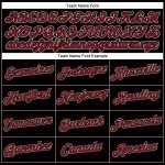 V-Ausschnitt Cropped Baseball Schwarz Creme Damen Crimson-City Custom Jersey
