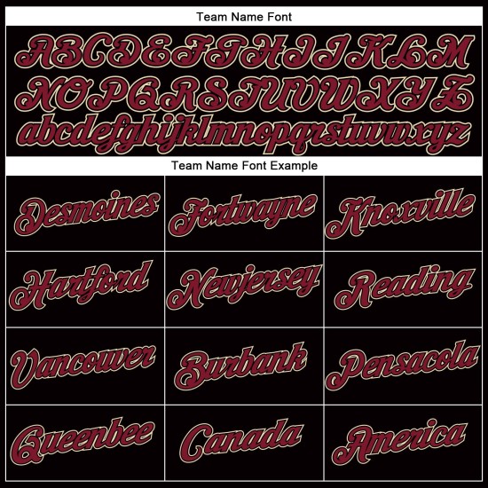 V-Ausschnitt Cropped Baseball Schwarz Creme Damen Crimson-City Custom Jersey