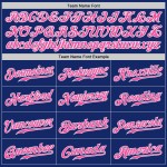 Baseball Trikot Pink-Weiß Royal Custom Authentic
