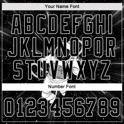 Kurzes Damen Baseball Astronaut V-Ausschnitt Schwarz Schwarz-Weiß Custom 3D Jersey Kurzes Damen Baseball Astronaut V-Ausschnitt Schwarz Schwarz-Weiß Custom 3D Jersey