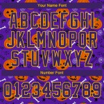 Jersey Kürbisse 3D Muster Custom Halloween Authentische Baseball