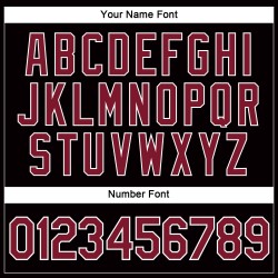 Damen Cropped Custom Schwarz Jersey V-Ausschnitt Crimson-White Baseball Damen Cropped Custom Schwarz Jersey V-Ausschnitt Crimson-White Baseball