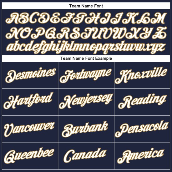 Beschnittenes Gold Custom Weiß-Old Baseball Navy Damen V-Ausschnitt Jersey Beschnittenes Gold Custom Weiß-Old Baseball Navy Damen V-Ausschnitt Jersey