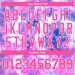 Jersey Custom Authentic Tie Dye Pink-Weiß 3D Baseball Jersey Custom Authentic Tie Dye Pink-Weiß 3D Baseball