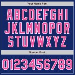 Baseball Trikot Pink-Weiß Royal Custom Authentic