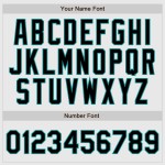 Benutzerdefinierte Jersey Ärmel Weiß Aqua Nadelstreifen Raglan Authentic Schwarz-Aqua Baseball Benutzerdefinierte Jersey Ärmel Weiß Aqua Nadelstreifen Raglan Authentic Schwarz-Aqua Baseball