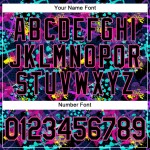 Schwarz-Rosa Custom Stars Baseball Authentisches Muster 3D Jersey Geometrische Kreative Figuren Herzen