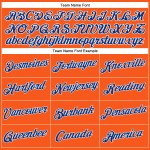 V-Ausschnitt Orange Cropped Baseball Custom Royal-White Jersey Damen