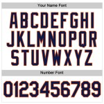 Kurzes Damen Baseball Navy-Orange Weiß Custom Jersey V-Ausschnitt