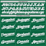 Authentisches Baseball-Grüntrikot Custom Weiß-Grau Kelly Authentisches Baseball-Grüntrikot Custom Weiß-Grau Kelly