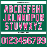 Kelly Pink-Weiß Cropped Custom Jersey V-Ausschnitt Damen Baseball Grün Kelly Pink-Weiß Cropped Custom Jersey V-Ausschnitt Damen Baseball Grün