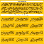 Authentisches Gold-Schwarzes Baseball-Trikot, ärmellos, goldfarben Authentisches Gold-Schwarzes Baseball-Trikot, ärmellos, goldfarben