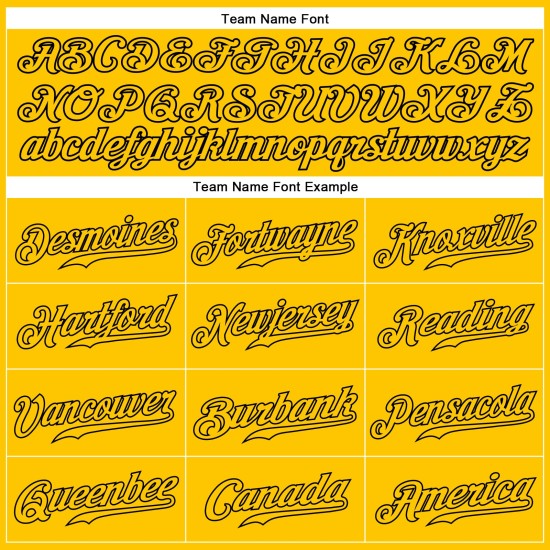 Authentisches Gold-Schwarzes Baseball-Trikot, ärmellos, goldfarben Authentisches Gold-Schwarzes Baseball-Trikot, ärmellos, goldfarben