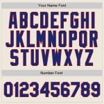 Royal Custom Jersey Nadelstreifen Creme Baseball Royal-Rot Authentic Royal Custom Jersey Nadelstreifen Creme Baseball Royal-Rot Authentic