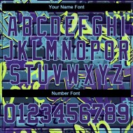 Abstraktes Design Baseball 3D-Muster Authentisches Graffiti Custom Jersey Abstraktes Design Baseball 3D-Muster Authentisches Graffiti Custom Jersey