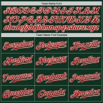 Custom Baseball Trikot Rot-Weiß Grün Authentic