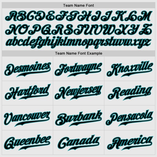 Benutzerdefinierte Jersey Ärmel Weiß Aqua Nadelstreifen Raglan Authentic Schwarz-Aqua Baseball Benutzerdefinierte Jersey Ärmel Weiß Aqua Nadelstreifen Raglan Authentic Schwarz-Aqua Baseball