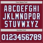 Weiß-Royal Custom Authentic Jersey Baseball Crimson