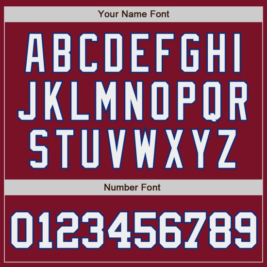 Weiß-Royal Custom Authentic Jersey Baseball Crimson