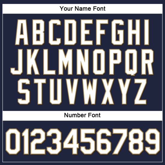 Beschnittenes Gold Custom Weiß-Old Baseball Navy Damen V-Ausschnitt Jersey Beschnittenes Gold Custom Weiß-Old Baseball Navy Damen V-Ausschnitt Jersey