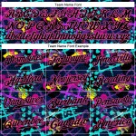 Schwarz-Rosa Custom Stars Baseball Authentisches Muster 3D Jersey Geometrische Kreative Figuren Herzen