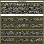 Service Baseball Custom Ärmelloses Schwarz-Weiß Olive Authentic Salute To Jersey Service Baseball Custom Ärmelloses Schwarz-Weiß Olive Authentic Salute To Jersey