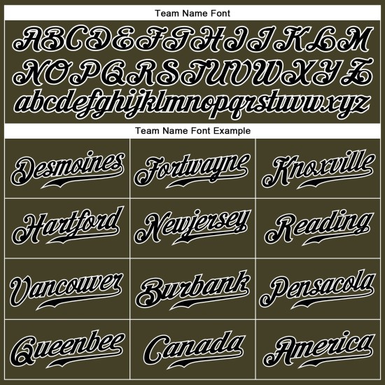 Service Baseball Custom Ärmelloses Schwarz-Weiß Olive Authentic Salute To Jersey Service Baseball Custom Ärmelloses Schwarz-Weiß Olive Authentic Salute To Jersey
