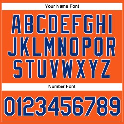 V-Ausschnitt Orange Cropped Baseball Custom Royal-White Jersey Damen