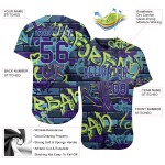 Abstraktes Design Baseball 3D-Muster Authentisches Graffiti Custom Jersey Abstraktes Design Baseball 3D-Muster Authentisches Graffiti Custom Jersey