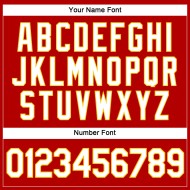 Beschnittenes weiß-goldenes rotes Baseball-Trikot für Damen mit V-Ausschnitt Beschnittenes weiß-goldenes rotes Baseball-Trikot für Damen mit V-Ausschnitt