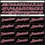 Damen Cropped Custom Schwarz Jersey V-Ausschnitt Crimson-White Baseball