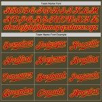 Olive To Jersey Custom Salute Baseball Service Authentic Rot-Gold